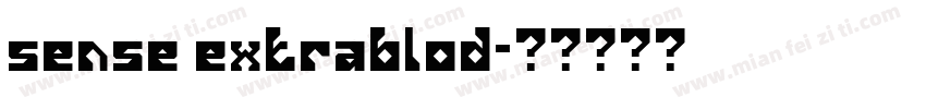 sense extrablod字体转换